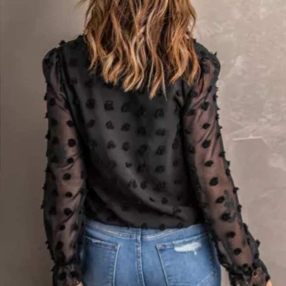 🔥New Deep V swiss dot top - Picture 14 of 14